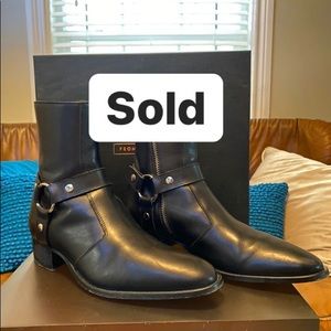 From the first “ENZO” leather harness boot